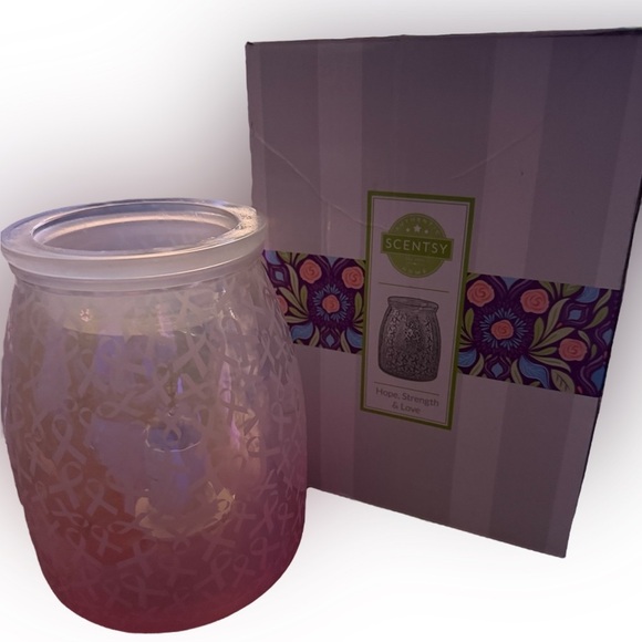 Scentsy Breast Cancer Awareness Warmer - “Hope, Strength & Love” - Picture 6 of 7